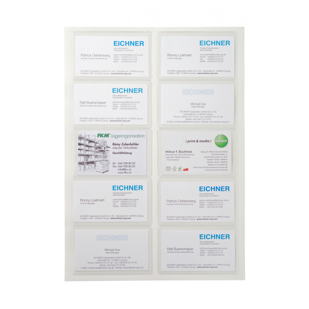 Selbstklebe-Visitenkarten-Taschen