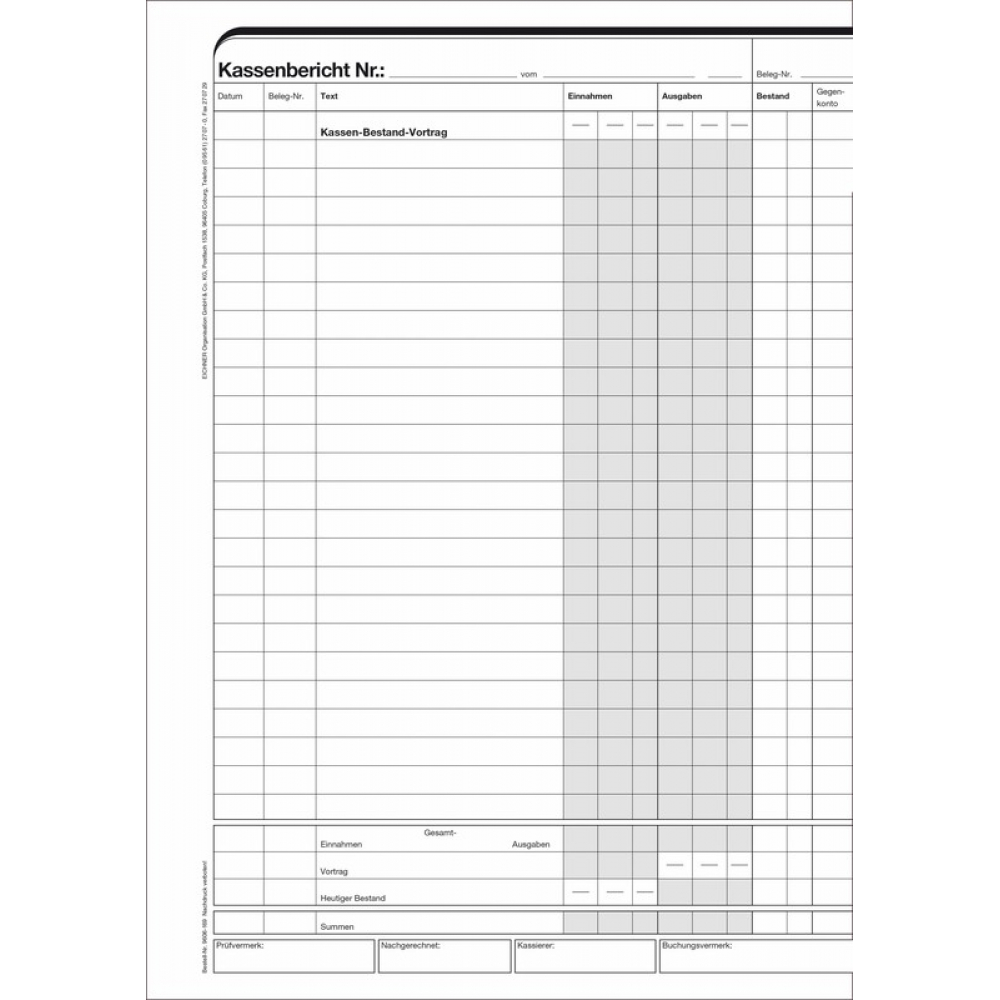 Kassenbücher