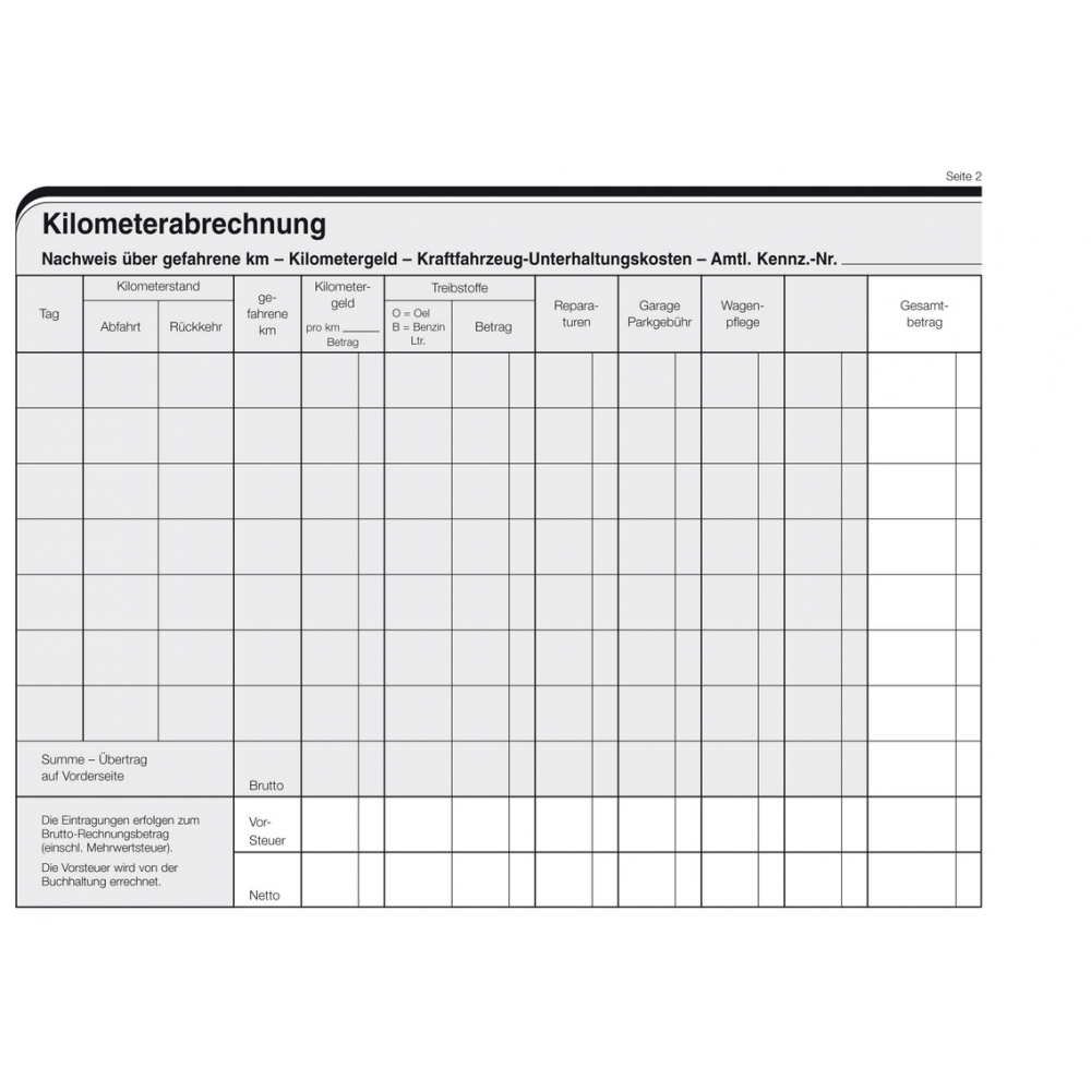 Reisekosten-Abrechnung