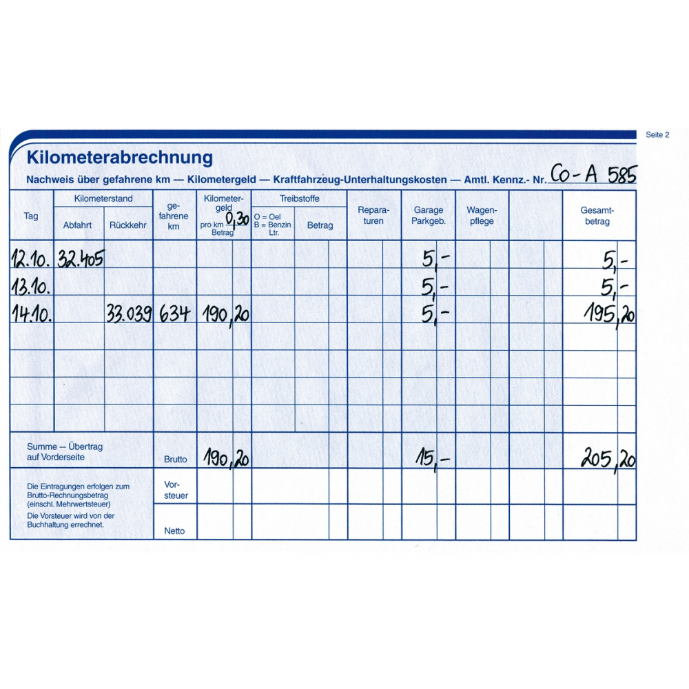 Reisekosten-Abrechnung-Belegtasche