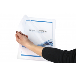 Stabile PP-Aktenhüllen rechts & oben offen